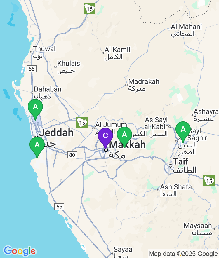 Mecca Available Airport Options